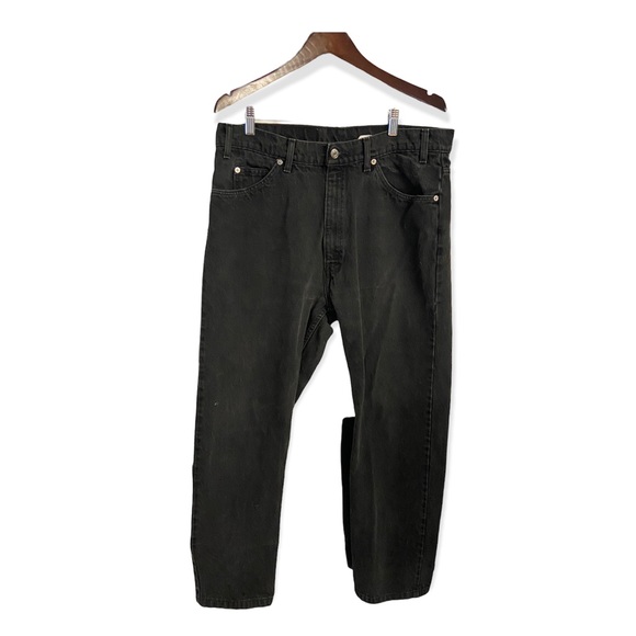 Vintage 505 Levi’s Orange Tab Black Straight Leg Jeans - Picture 4 of 16